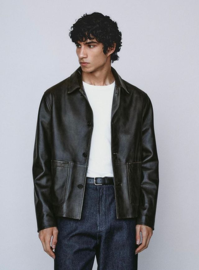 램스킨 레더 자켓 아웃핏 / 이미지 출처: 핀터레스트