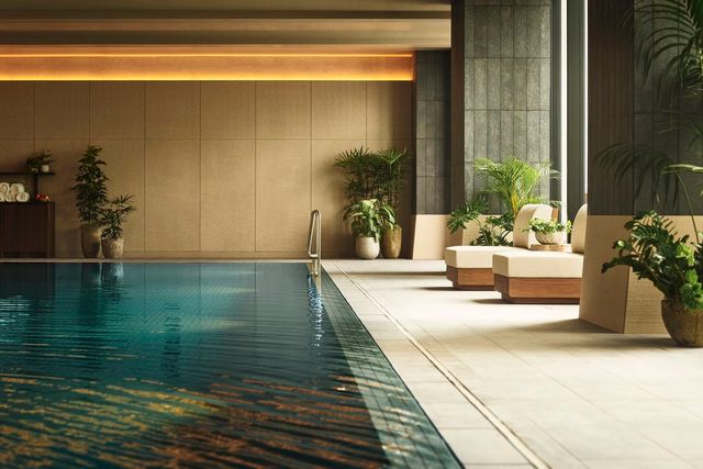 원 호텔 도쿄(1 Hotel Tokyo)의 수영장. 도쿄 도심에서도 웰니스를 즐길 수 있다. / 이미지 출처: 원 호텔 도쿄(1 Hotel Tokyo)