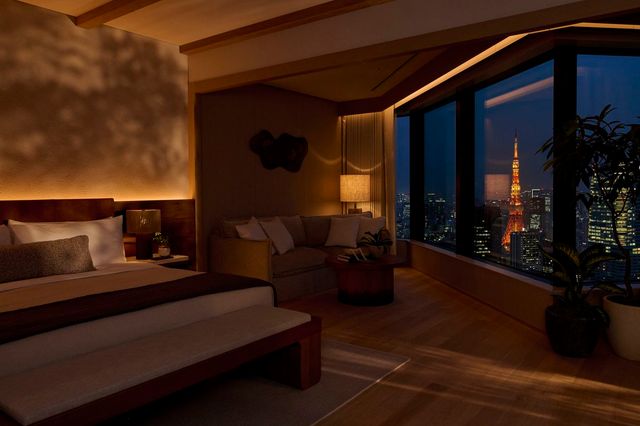 원 호텔 도쿄(1 Hotel Tokyo)의 도쿄 타워가 보이는 룸 / 이미지 출처: 원 호텔 도쿄(1 Hotel Tokyo)