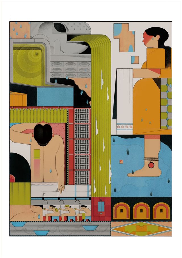 고준호, Calmer Waters_1, 2023, 594 x 770 mm, Digital Painting