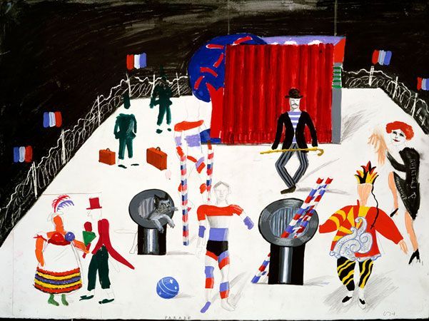 <퍼레이드(Parade)> 무대 / 이미지 출처: David Hockney