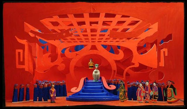 이안 팔코너와 함께한 〈투란도트(Turandot)〉 무대 / 이미지 출처: David Hockney