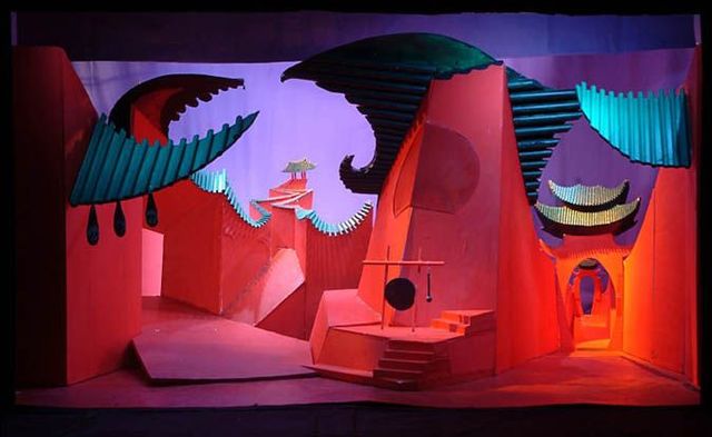이안 팔코너와 함께한 <투란도트(Turandot)> 무대 / 이미지 출처: David Hockney