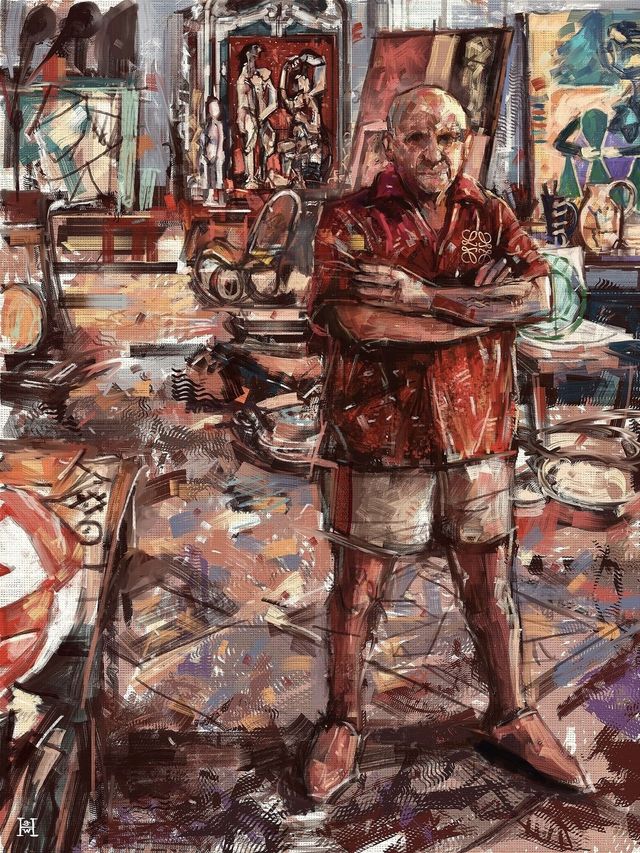 Sartorial Painting No.337 Pablo Picasso by Seungwon Hong / 이미지 출처 : 필자 아트웍 @maestrohsw 