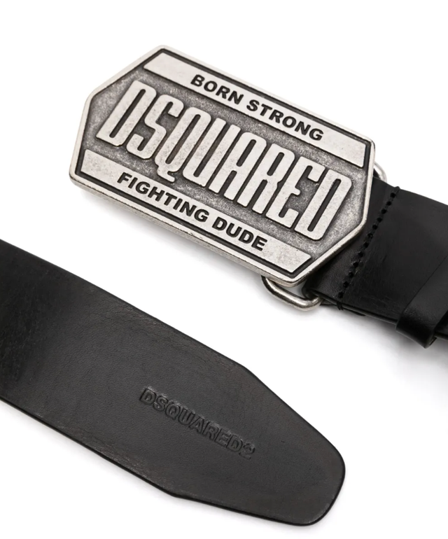 디스퀘어드2(DSQUARED2)의 로고 플라크 레더 벨트(logo-plaque leather belt) / 이미지 출처: FARFETCH