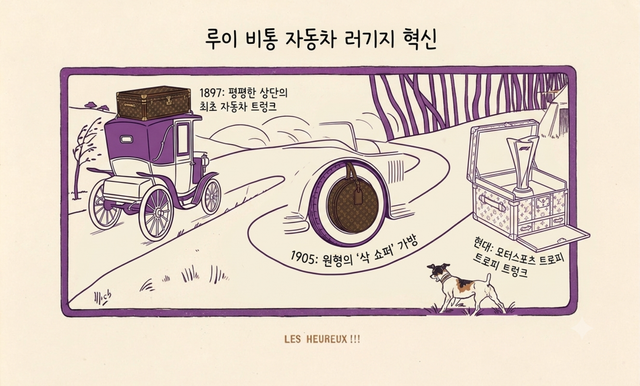 루이 비통 자동타 러기지 혁신 / 이미지 출처: 생성형 이미지