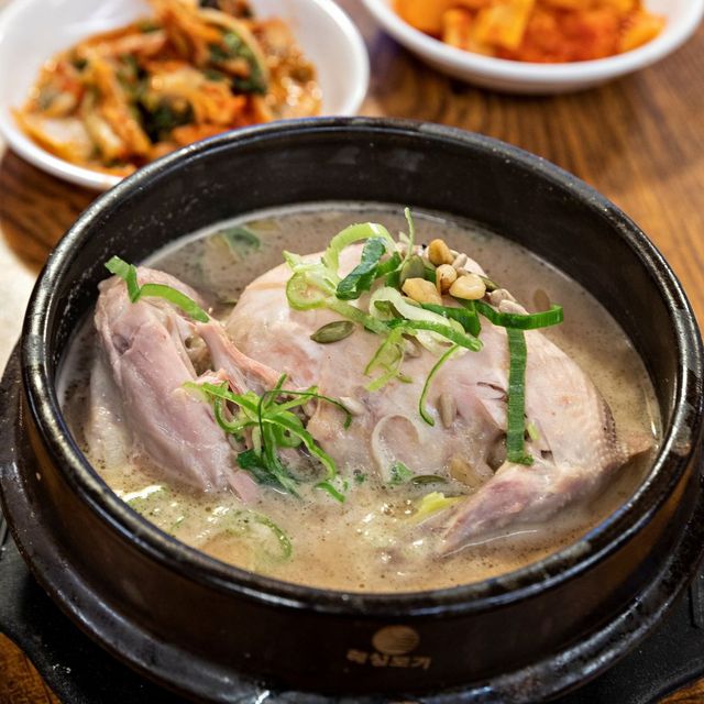 토속촌 삼계탕의 대표 메뉴 삼계탕. 진한 국물과 닭 한 마리, 인삼이 어우러진 시그니처 메뉴. / 이미지 출처: 더 미식