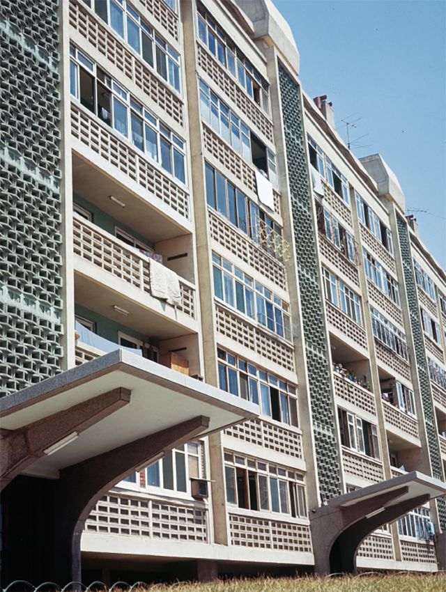 마포아파트 A형 주거동 입면 상세(출처: 대한주택공사 홍보실/ 도서출판 마티 제공).