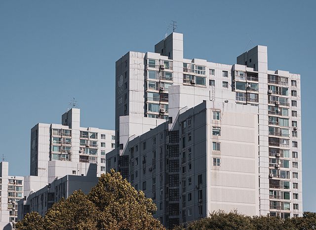 재건축되기 전의 둔촌주공아파트. 