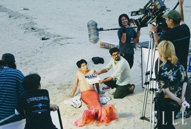 인어와 적극적인 등대지기의 성적 긴장감을 그린 〈러스트〉 촬영현장. 