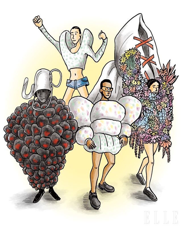 NOIR KEI NINOMIYA, DURAN LANTINK, COMME DES GARÇONS, ZOMER, ANREALAGE