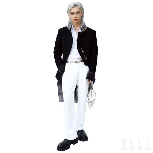 쇼에 참석한 스트레이 키즈의 필릭스.