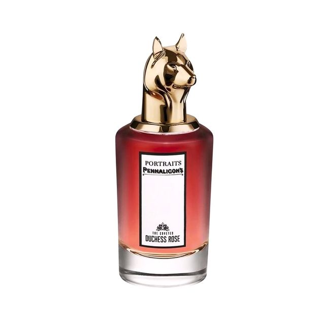 펜할리곤스 더치스 로즈 오 드 퍼퓸: ‘공작부인의 장미’란 이름에 걸맞게 시트러스가 스쳐간 센티폴리아, 다마스크 장미가 곧 머스크, 우디 베이스 노트에 휩싸이며 우아하게 피어난다. 75mL 41만7천원.
