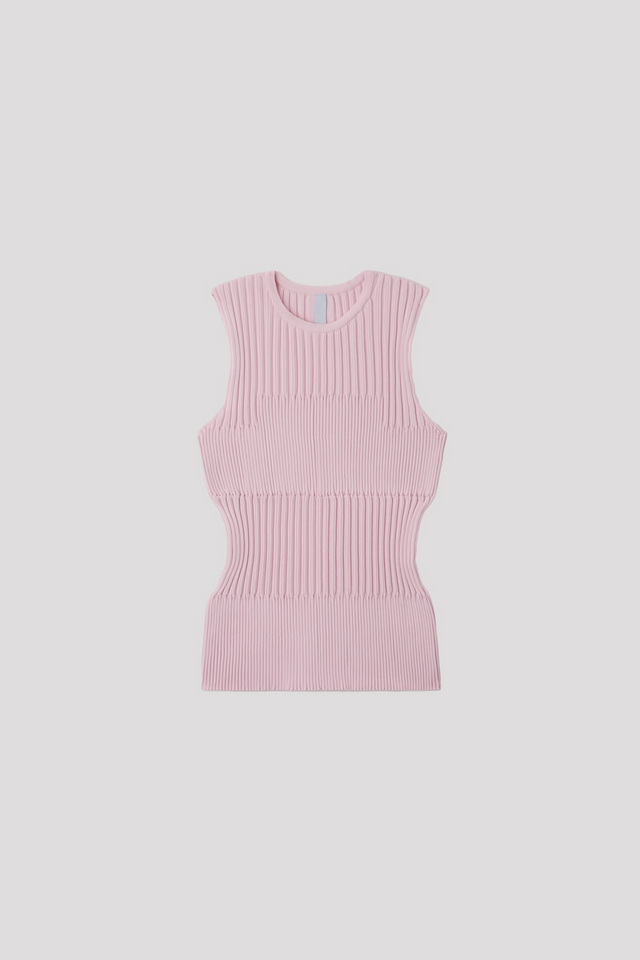 플루티드 슬리브리스 톱