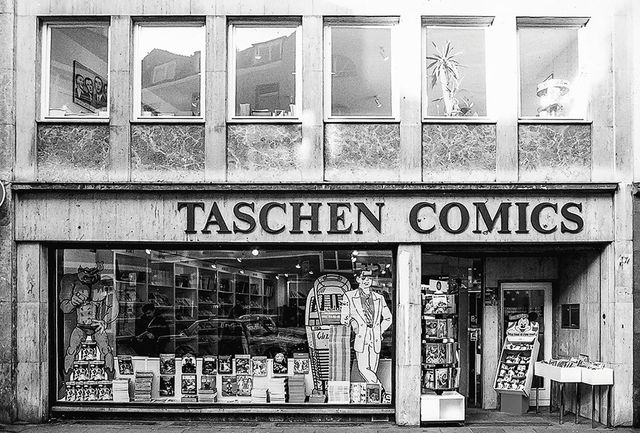  1982년에 확장 이전한 ‘타셴 코믹스(Taschen Comics)’의 새로운 공간.