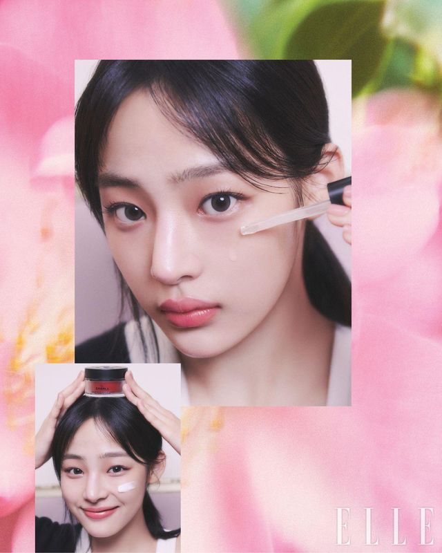 산뜻한 텍스처와 즉각적인 수분감, 한 번 바를 양이 자동으로 토출되는 드롭퍼(Dropper)가 특징인 N°1 DE CHANEL 레드 까멜리아 세럼, 50ml 22만원, 100ml 28만6천원. 버터처럼 부드러운 제형이 피부를 감싸듯 스며들어 건강하게 빛나는 윤기막을 형성한다. N°1 DE CHANEL 레드 까멜리아 리치 크림, 50g 15만원, 리필 12만2천원, 모두 Chanel.