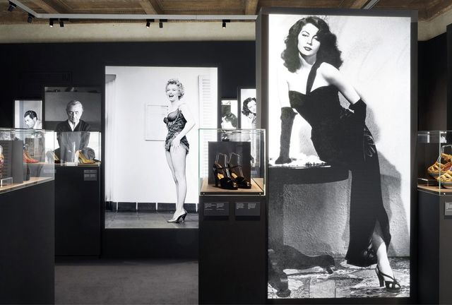 살바토레의 슈즈를 사랑했던 배우와 귀족 등의 모습을 담은 전시.