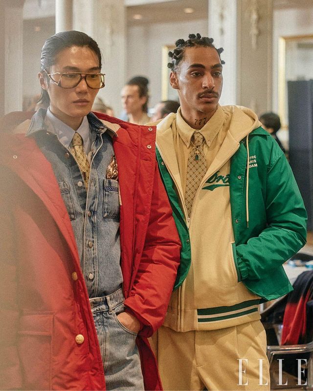 레트로 스포티즘이 묻어난 남성 컬렉션.