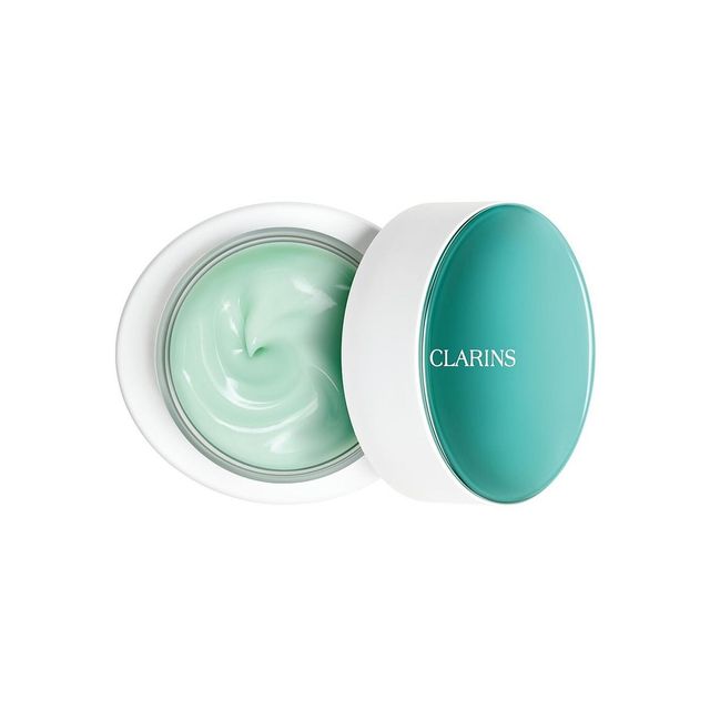 클라랑스 크라이오 플래시 크림 마스크 - 자극으로 달아오른 피부 온도를 즉각적으로 낮춰 진정시키고 수분을 집중 공급해 수분 부족형 지성 피부에도 적합. 75mL 9만8천원.