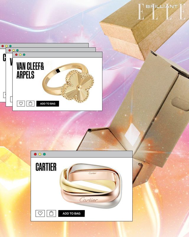 (위부터) ‘빈티지 알함브라’ 링은 VAN CLEEF & ARPELS. ‘트리니티’ 링은 CARTIER.