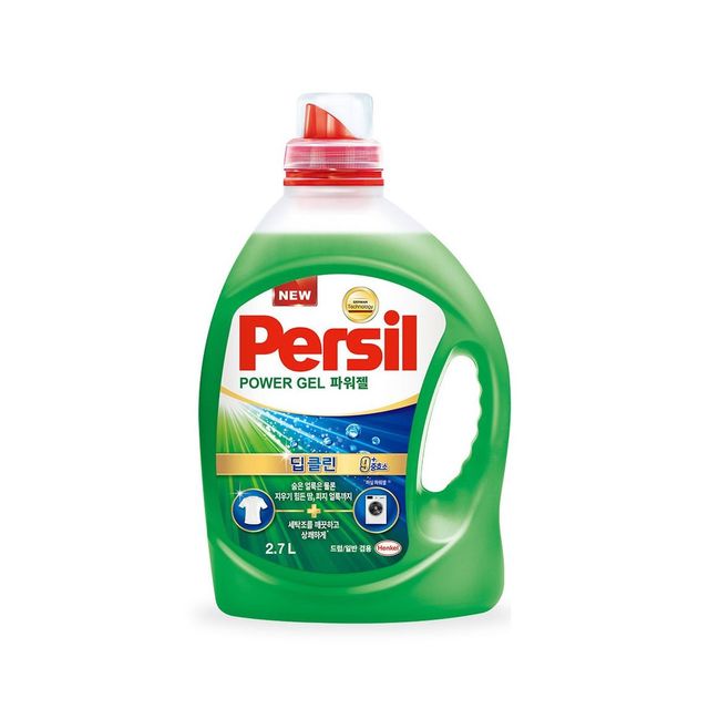 퍼실 딥클린 파워젤 겸용 - 효소 9종이 땀, 피지 세탁조에 남은 각질 조각까지 제거한다. 천연 에센셜 오일 함유 시트러스 화이트 플로럴 향. 2.7L 2만7천9백원. 