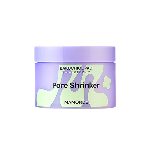 마몽드 포어 슈링커 바쿠치올 패드: 레티놀과 식물성 바쿠치올 복합체가 ‘나비 존’ 모공 크기와 피지를 줄인다. 즉각적 쿨링 효과도 있고 거친 면과 매끈한 명 양면인 생분해 비건 시트. 120mL 70매 2만6천원.