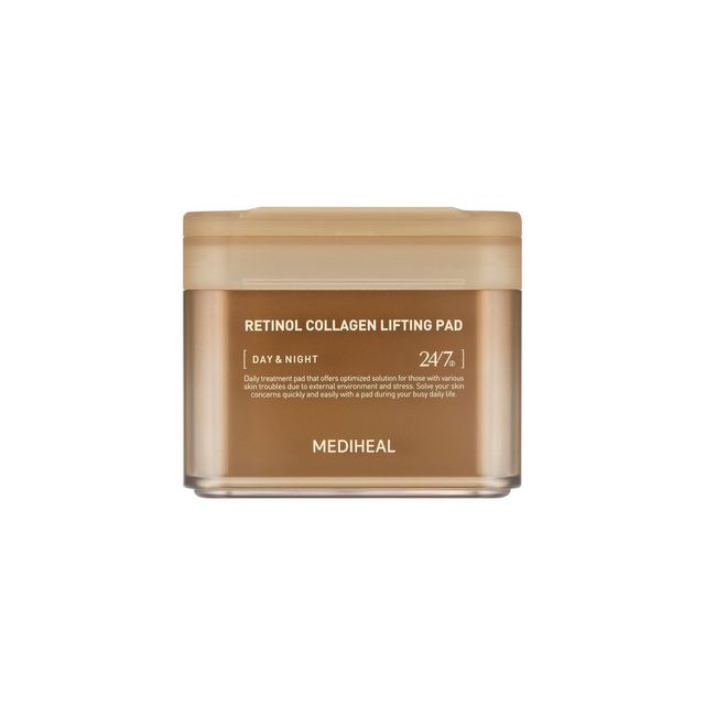 메디힐 레티놀 콜라겐 탄력 패드: 탄력 있는 시트가 즉각적 리프팅 효과를 내고 레티놀과 콜라겐을 깊숙이 투입한다. 지속 사용 시 주름 개선과 모공 크기 감소 효과를 볼 수 있다. 100매 2만6천원.