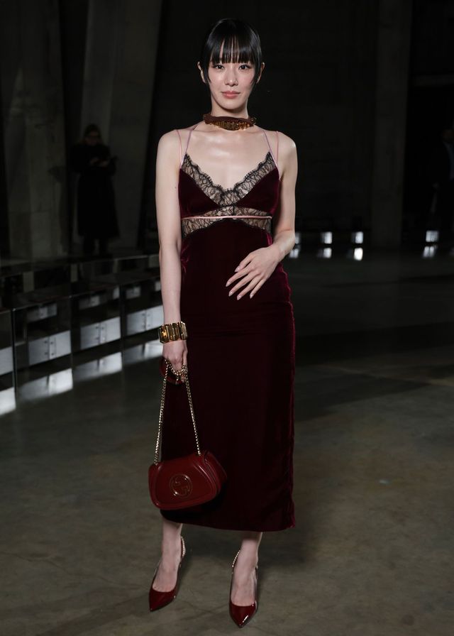 구찌 2025 크루즈 컬렉션에 참석한 박규영. 