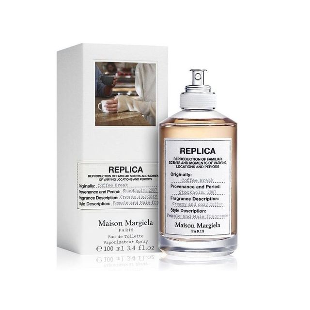 메종 마르지엘라 레플리카 커피 브레이크: 로스팅 중인 원두, 따뜻한 우유 거품이 떠오르는 커피 향 입문용. 너무 달지 않고 중성적. 오 드 트왈렛 30mL 10만8천원 100mL 21만5천원. 