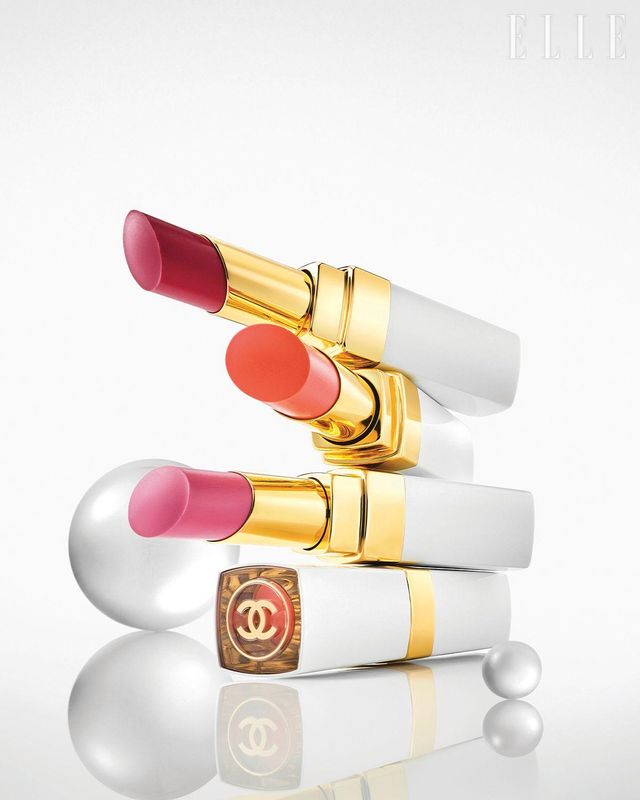 (위부터) 루쥬 코코 밤 샤인 762 라즈베리 키스, 754 텐더 피치, 758 블러싱 핑크, 각각 3g 5만1천원, CHANEL.