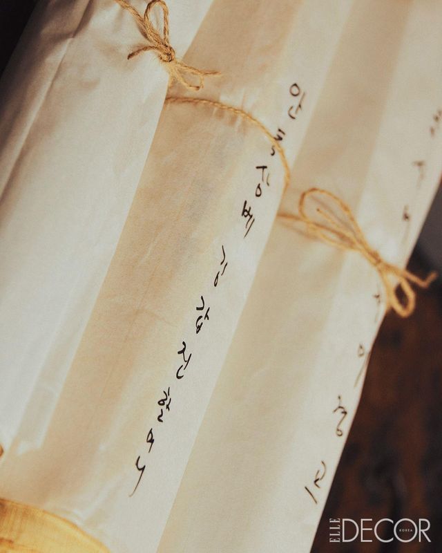 장인에게 전달받은 안동 삼베.