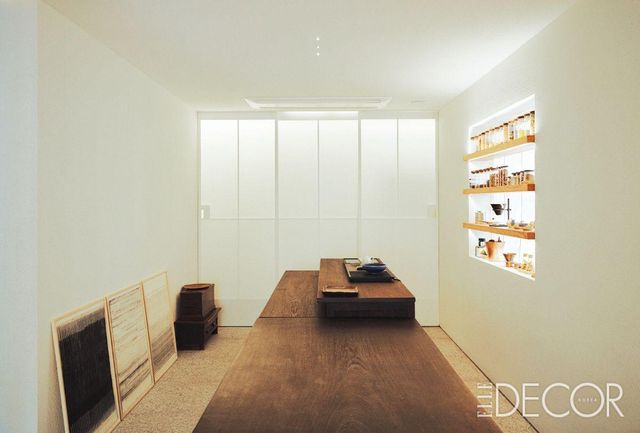 깔끔하고 정갈한 분위기의 다이닝 룸.