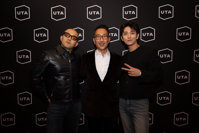 (왼쪽부터) 작곡가 계범주, UTA를 이끌고 있는 데이비드 박(David Park), 세븐틴의 조슈아. 