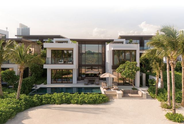 인터컨티넨탈 하롱베이 리조트의 프라이빗 풀 빌라 전경. 