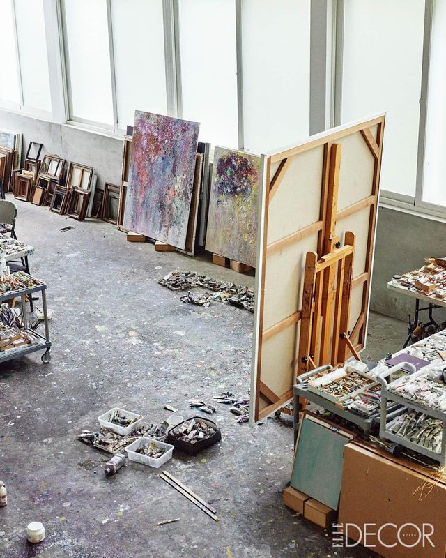 평창동에 있는 도윤희 작가의 작업실 2층. 