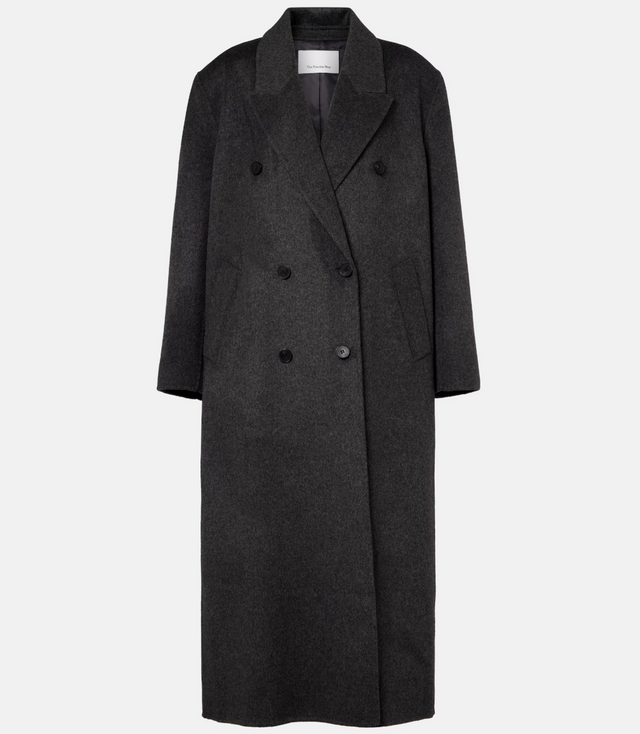 Gaia 더블 브레스티드 울 블렌드 코트