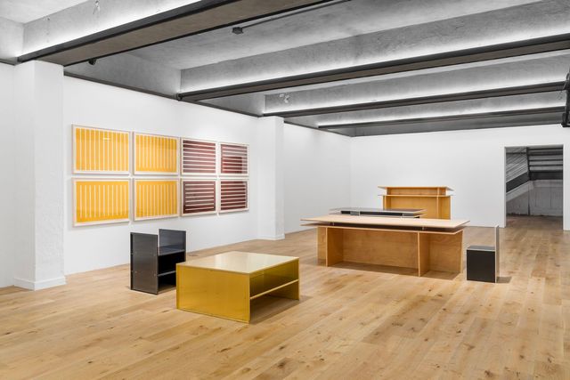 Installation view Donald Judd: Furniture, November 27, 2025 – April 26, 2026, Hyundai Card Storage, Seoul, Korea. Donald Judd Art © Judd Foundation/ SACK, Korea.