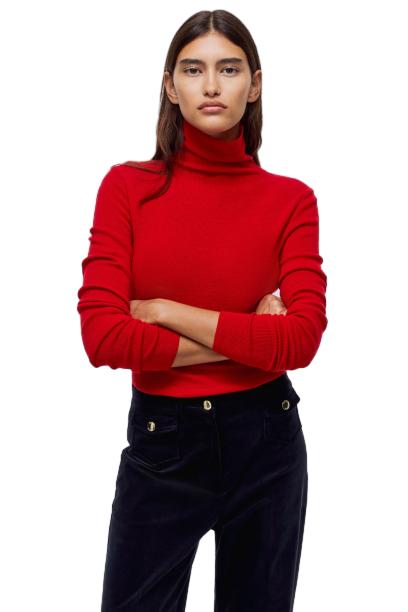 캐시미어 블렌드 터틀넥 스웨터