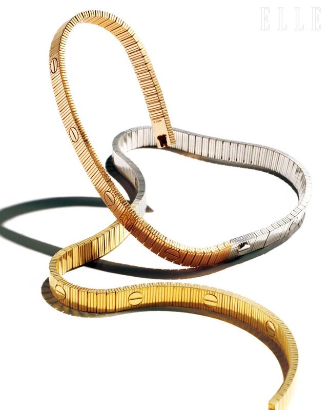 핑크골드 브레이슬릿은 1천4백만원대, 화이트골드 브레이슬릿은 1천5백만원대, 옐로골드 브레이슬릿은 1천4백만원대 모두 ‘LOVE 언리미티드’ 컬렉션, Cartier.