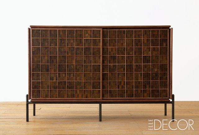 아보카도껍질을 재료로 개발해 제작한 ‘Avocado Skin Cabinet’(2024). 