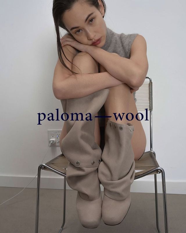 팔로마 울 2024 F/W 캠페인에 등장한 미즈하라 키코.