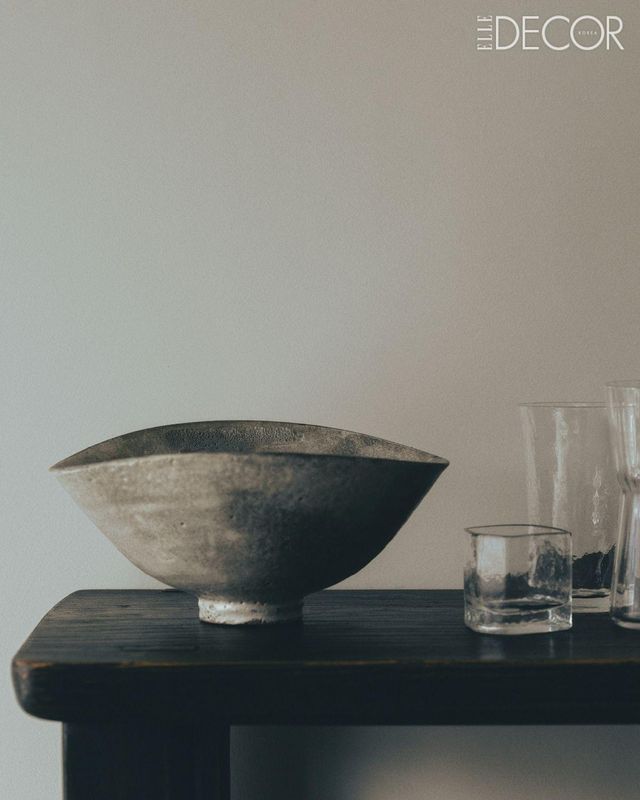 계룡산 회청사기 사발. 