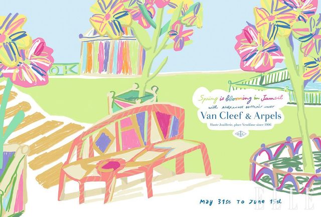 잠실 월드파크에서 반클리프 아펠과 알렉상드르 뱅자맹 나베의 상상으로 활짝 피어나는 행사 〈스프링 이즈 블루밍〉. 5월 31일부터 6월 15일까지 열린다.