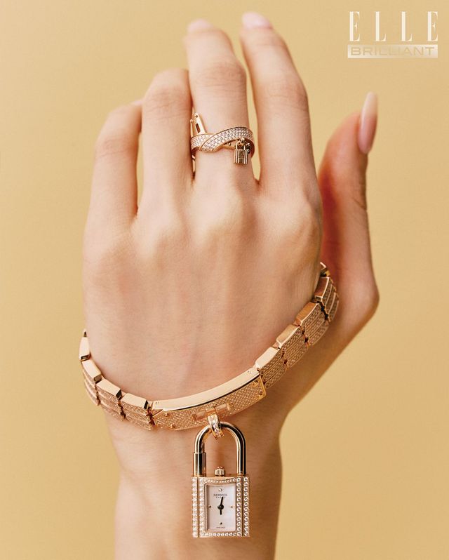 친언니에게 선물 받은 에르메스 ‘켈리’ 워치와 ‘켈리 가브로쉬’ 링. 