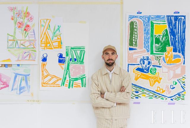 독특한 스케치 기법으로 유명한 반클리프 아펠의 크리에이티브 파트너, 알렉상드르 뱅자맹 나베.