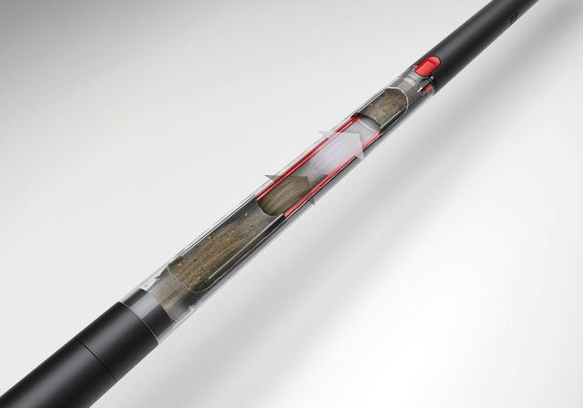 새로운 2단계 직선형 필터레이션 시스템과 먼지통 시스템.