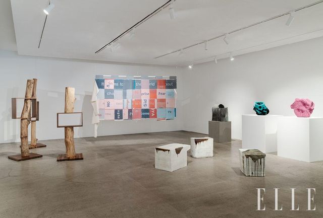 정명택 〈Creating a Void〉 Series 2025. 호두나무, 단풍 나무 / 홍영인 Woven and Echoed 2021. 패브릭 / 이헌정 Island 2021. 클레이 & Untitled, Box Series 2021. 클레이, 콘크리트 / 이광호 〈Obsession〉 Series 2025. 전선, PVC