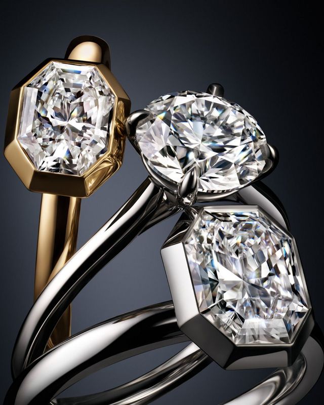 스와로브스키 크리에이티드 다이아몬드(SCD) ‘옥타곤’ 컬렉션.