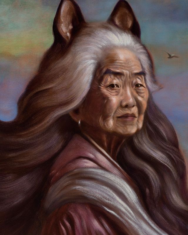 제이디 차, ‘미래의 우리들(Future Selves)’, 2023, 캔버스에 유채, 70x55cm.