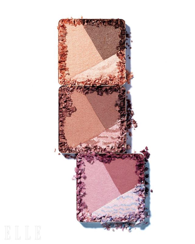 컬러 그리드 아이섀도우, (위에서부터 아래로) 피치 글레이즈, 모브 라이크, 로스트 인 핑크, 각 1만9천원, 3CE.